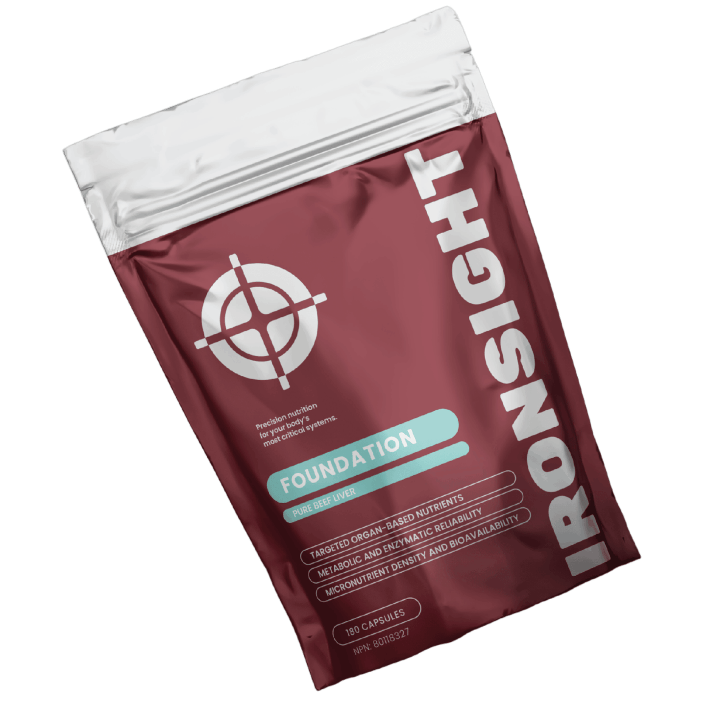 180 Capsules | IRONSIGHT Foundation Pure Beef Liver