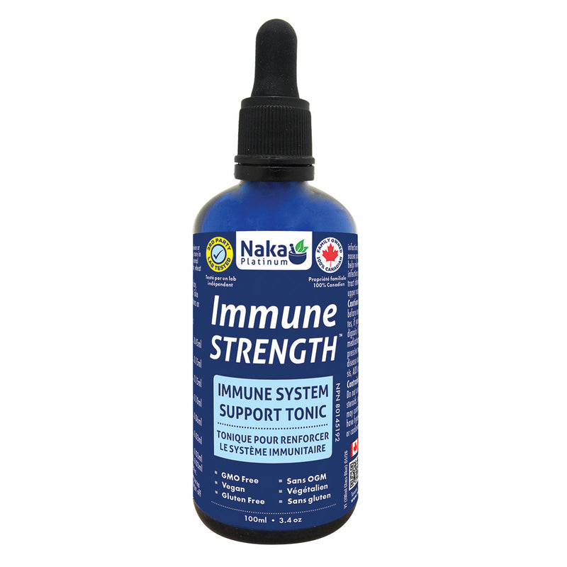 Naka Platinum Immune Strength Liquid, 8 Herb Echinacea and Elderberry Tincture, Upper Respiratory Support, 100ml