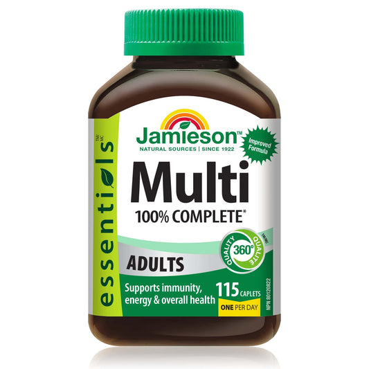 115 Caplets | Jamieson Multi 100% Complete Multivitamin for Adults