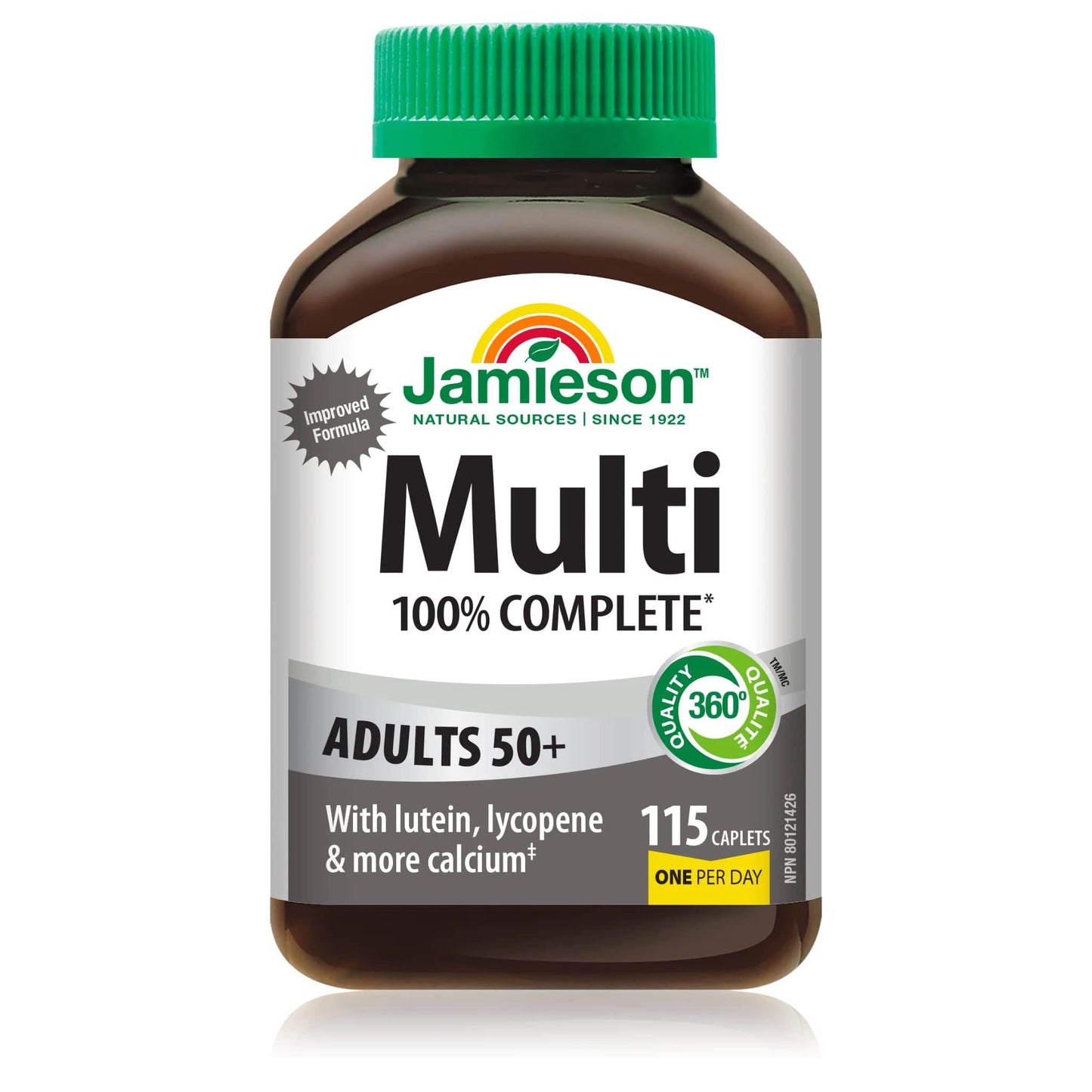 115 Caplets | Jamieson Multi 100 Complete for Adults 50+