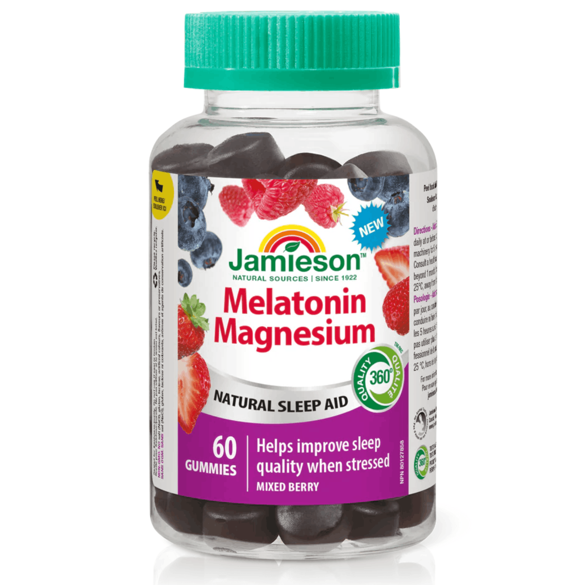 60 Gummies Mixed Berry | Jamieson Melatonin Magnesium Gummies