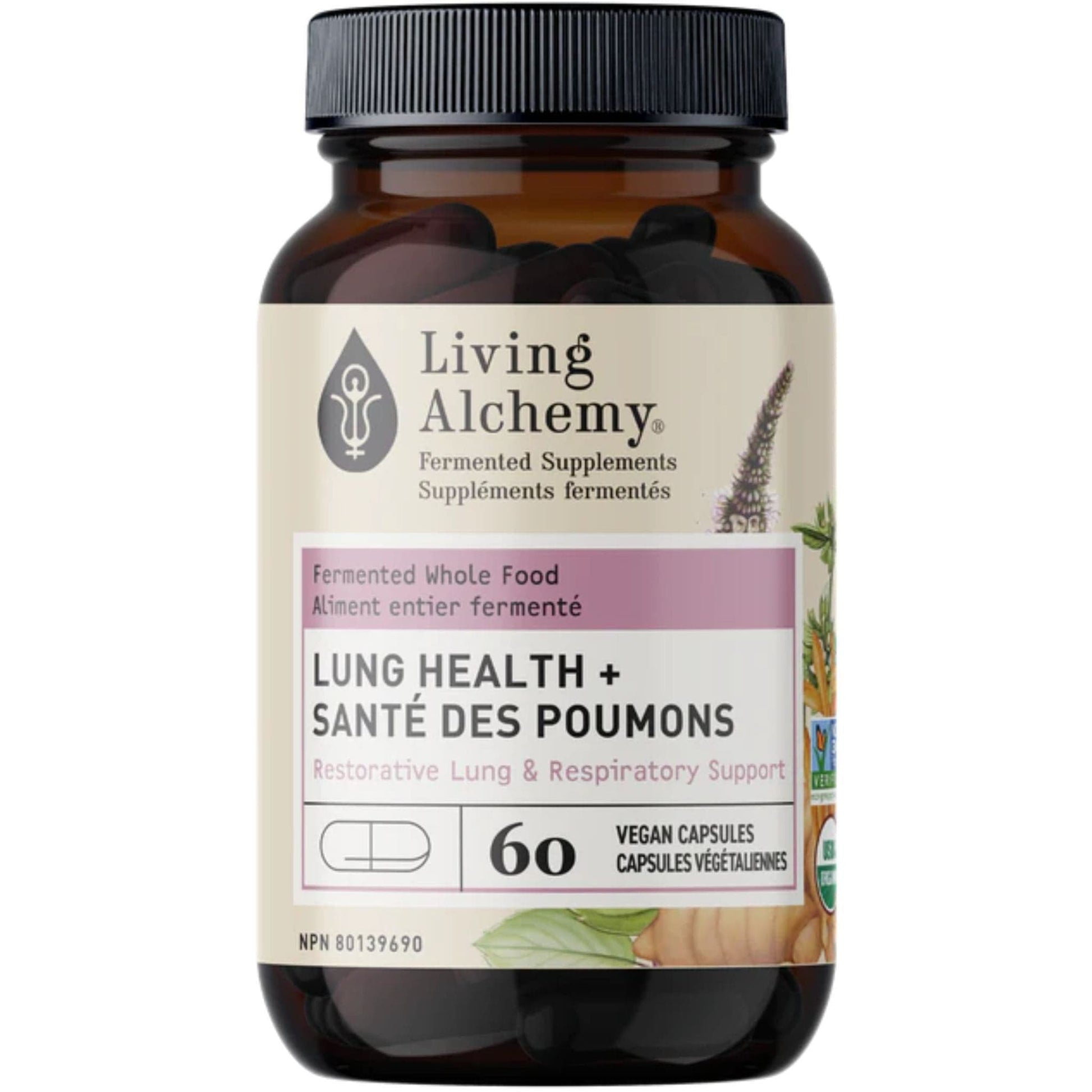 60 Capsules | Living Alchemy Lung Health, Restorative Lung and Respiratory Support