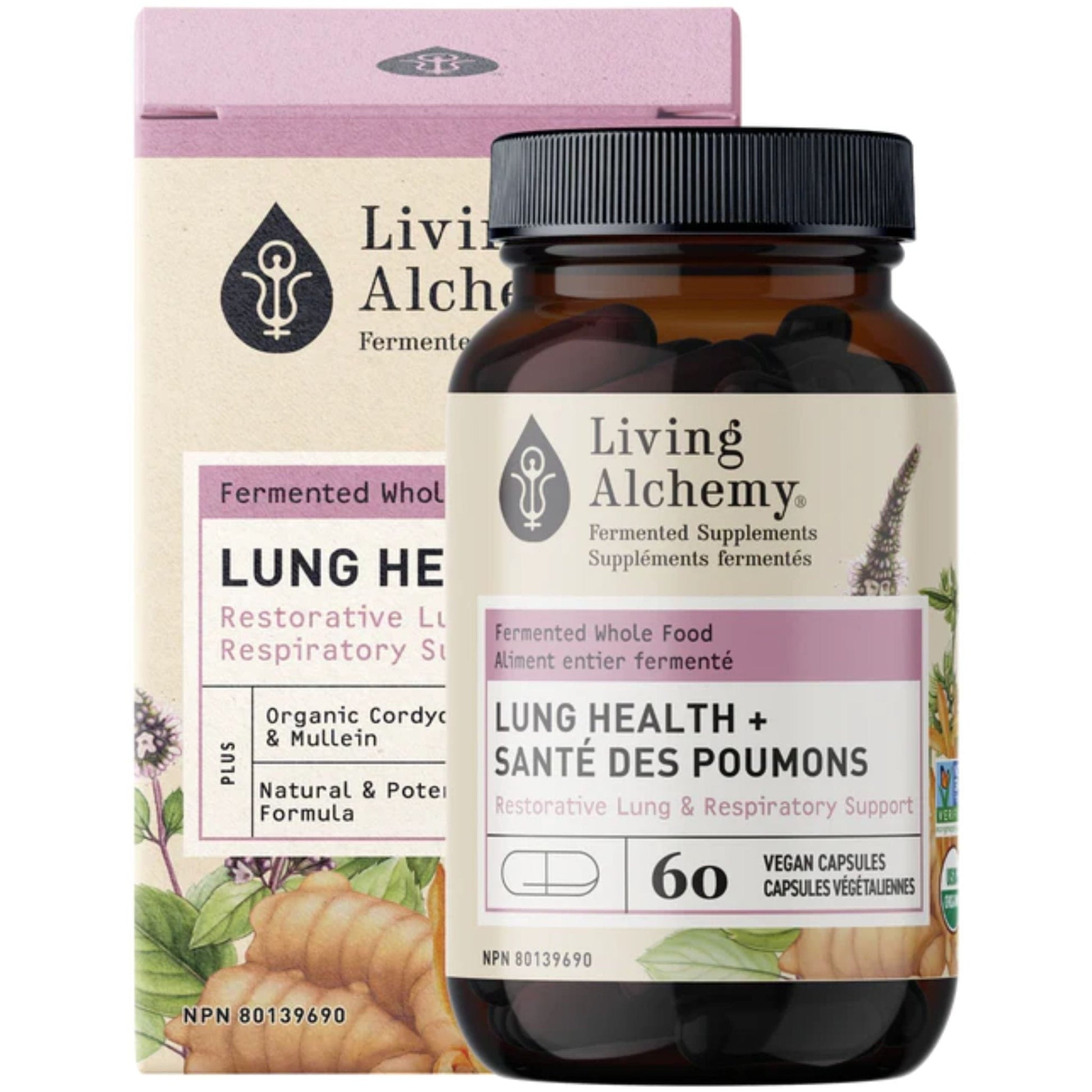 60 Capsules | Living Alchemy Lung Health, Restorative Lung and Respiratory Support