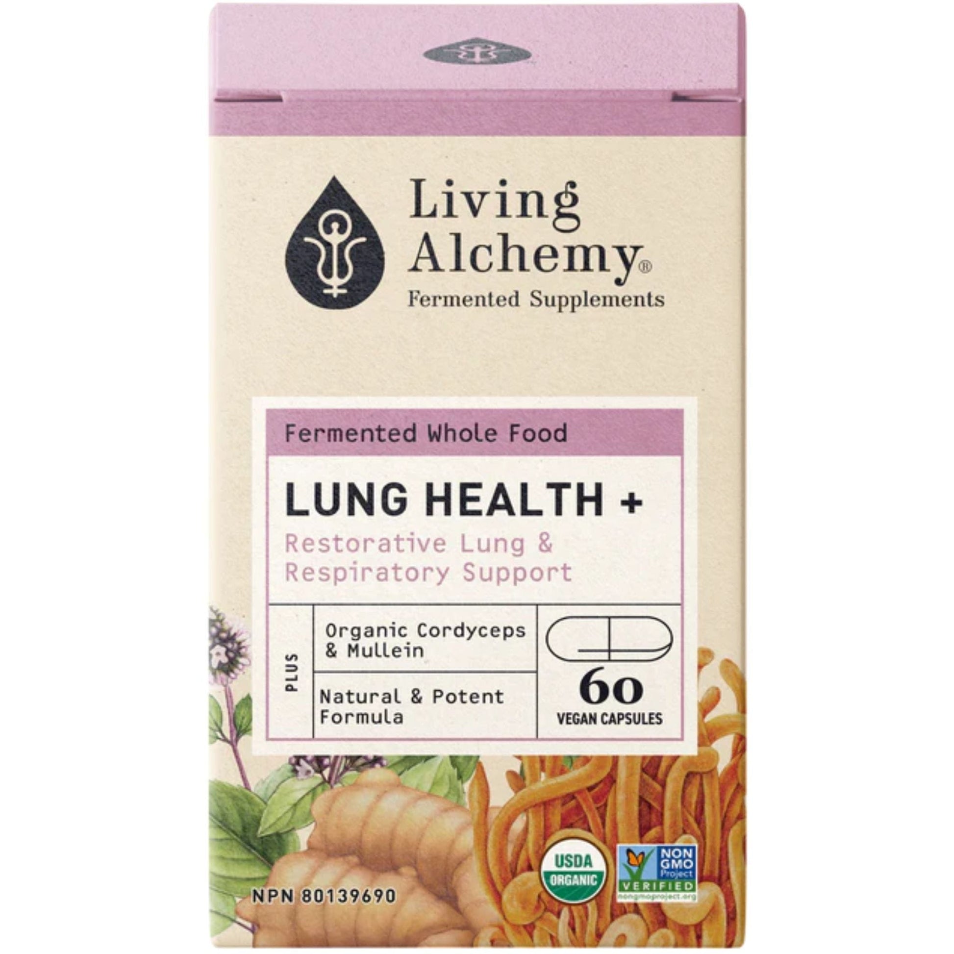 60 Capsules | Living Alchemy Lung Health, Restorative Lung and Respiratory Support