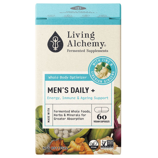 60 Vegetable Capsules | Living Alchemy Men's Daily Supplement