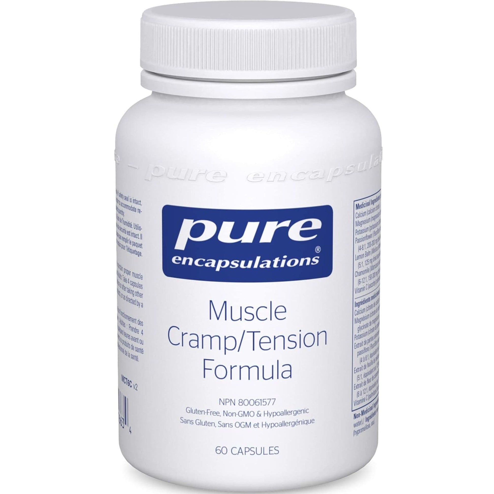 60 Capsules | Pure Encapsulations Muscle Cramp/Tension Formula