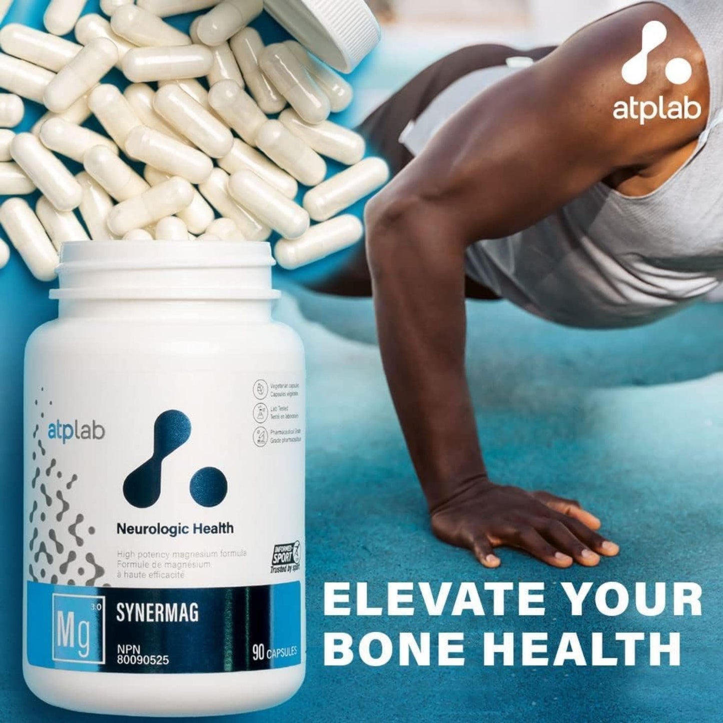 90 Vegetable Capsules | ATP Lab Synermag