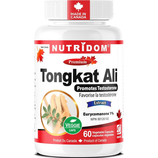 60 Vegetable Capsules | Nutridom Tongkat Ali Extract 