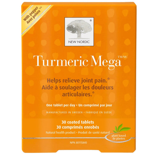 30 Coated Tablets | New Nordic Turmeric Mega