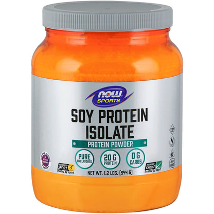 Uflavoured, 544g | NOW Sports Soy Protein Isolate Powder