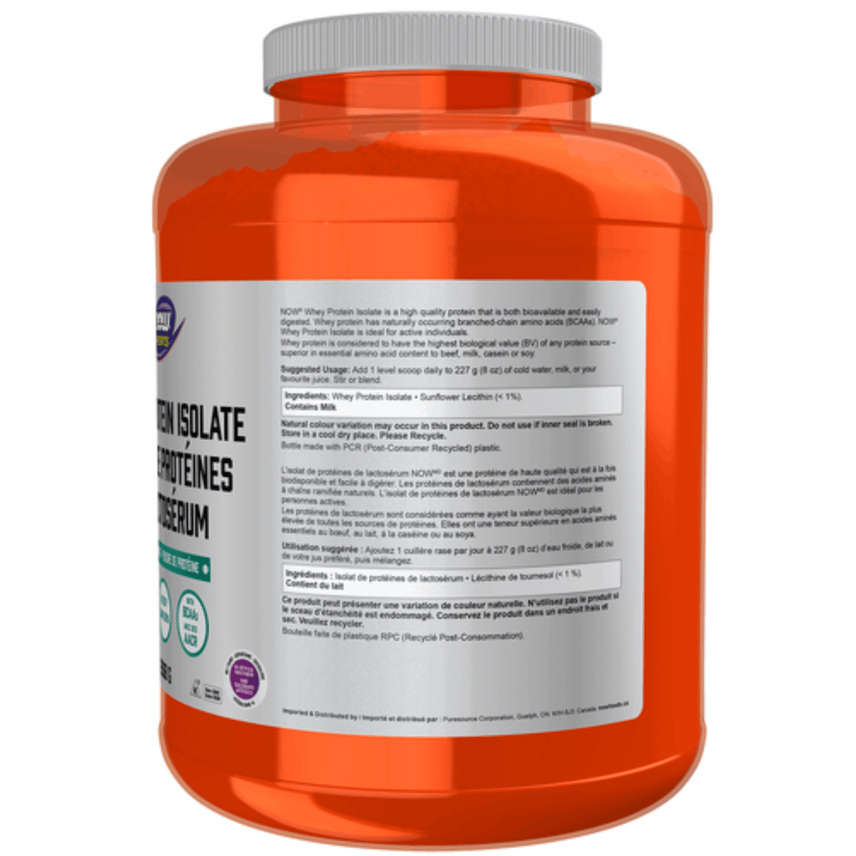 2268g Natural Unflavoured | NOW Sports Whey Protein Isolate