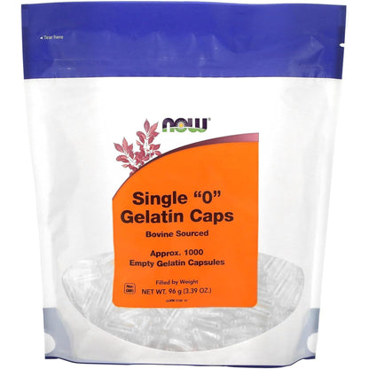 NOW Empty Gelatin Capsules "0"