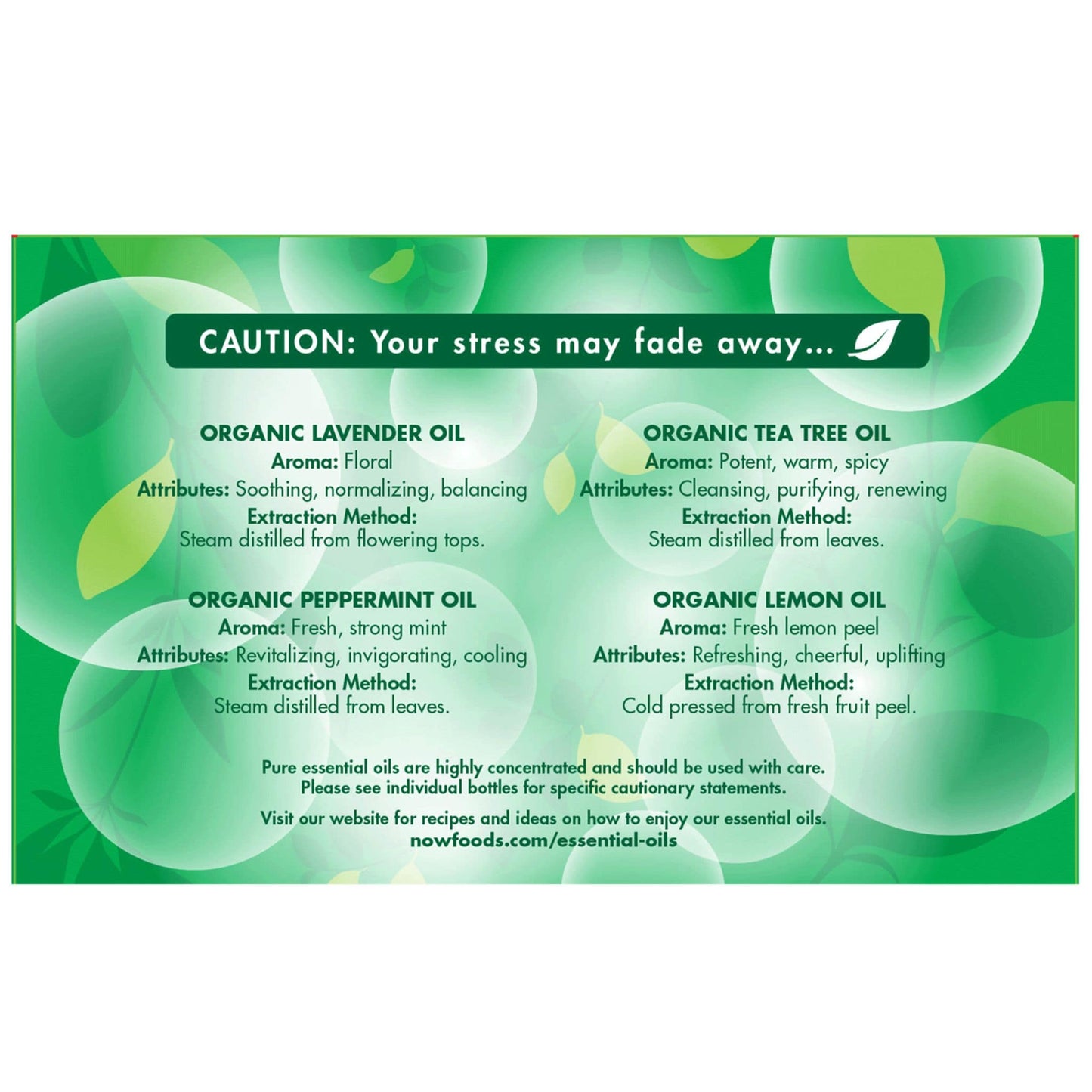 4x10mL | NOW Let It Be Organically Organic Essential Oils Kit