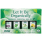 4x10mL | NOW Let It Be Organically Organic Essential Oils Kit