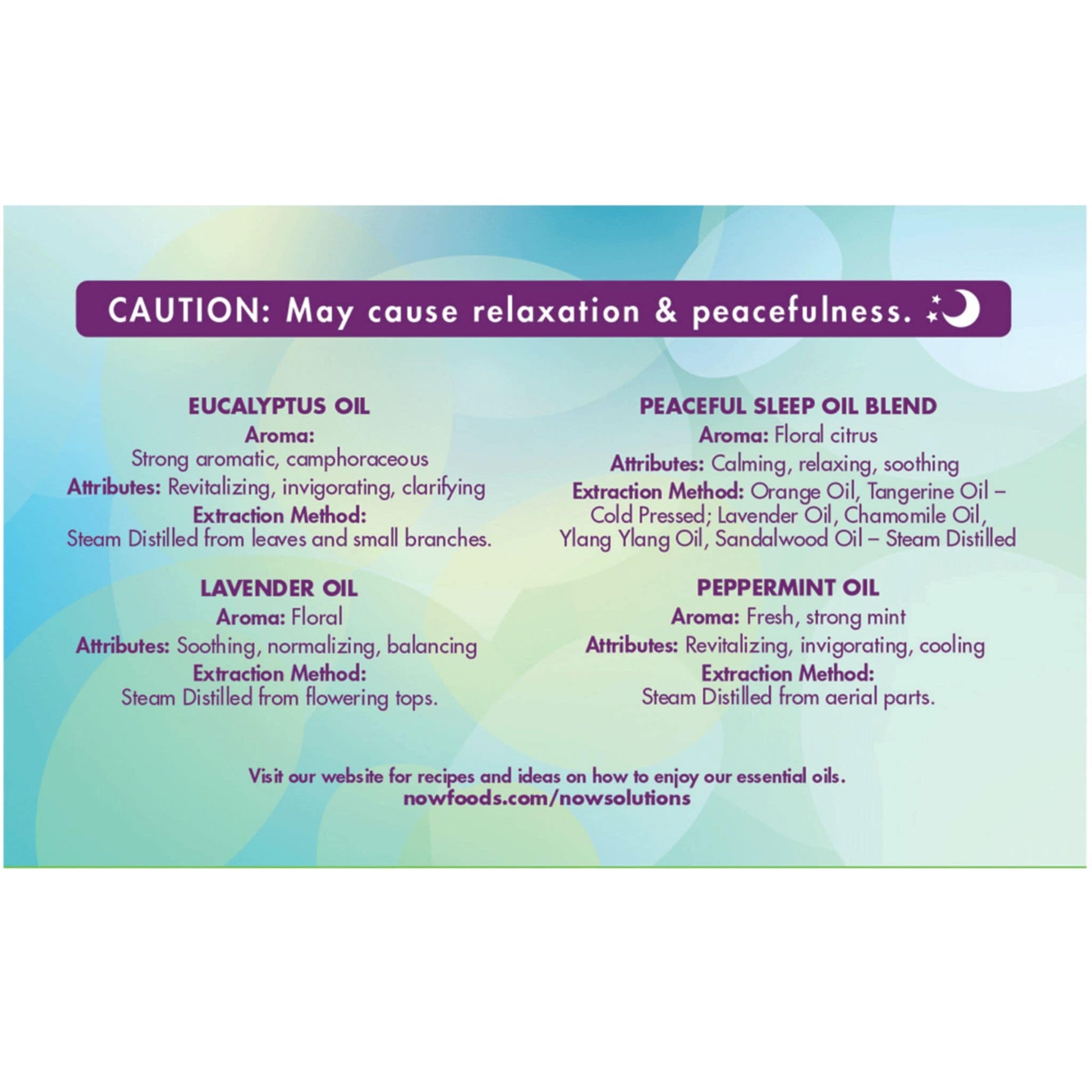 4 x 10mL | NOW Let There Be Peace Relaxing Essential Oils Kit