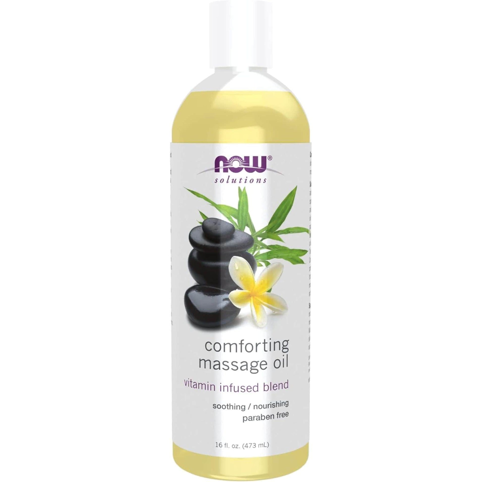 473mL | NOW Solutions Comforting Massage Oil, Vitamin Infused Blend