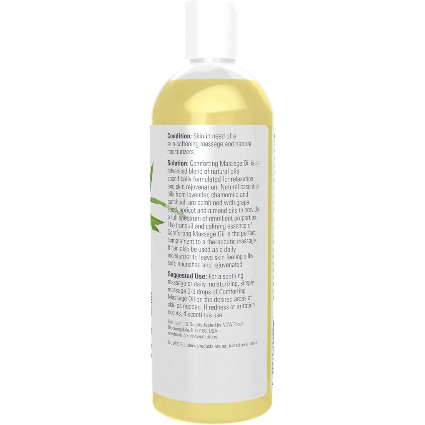 473mL | NOW Solutions Comforting Massage Oil, Vitamin Infused Blend