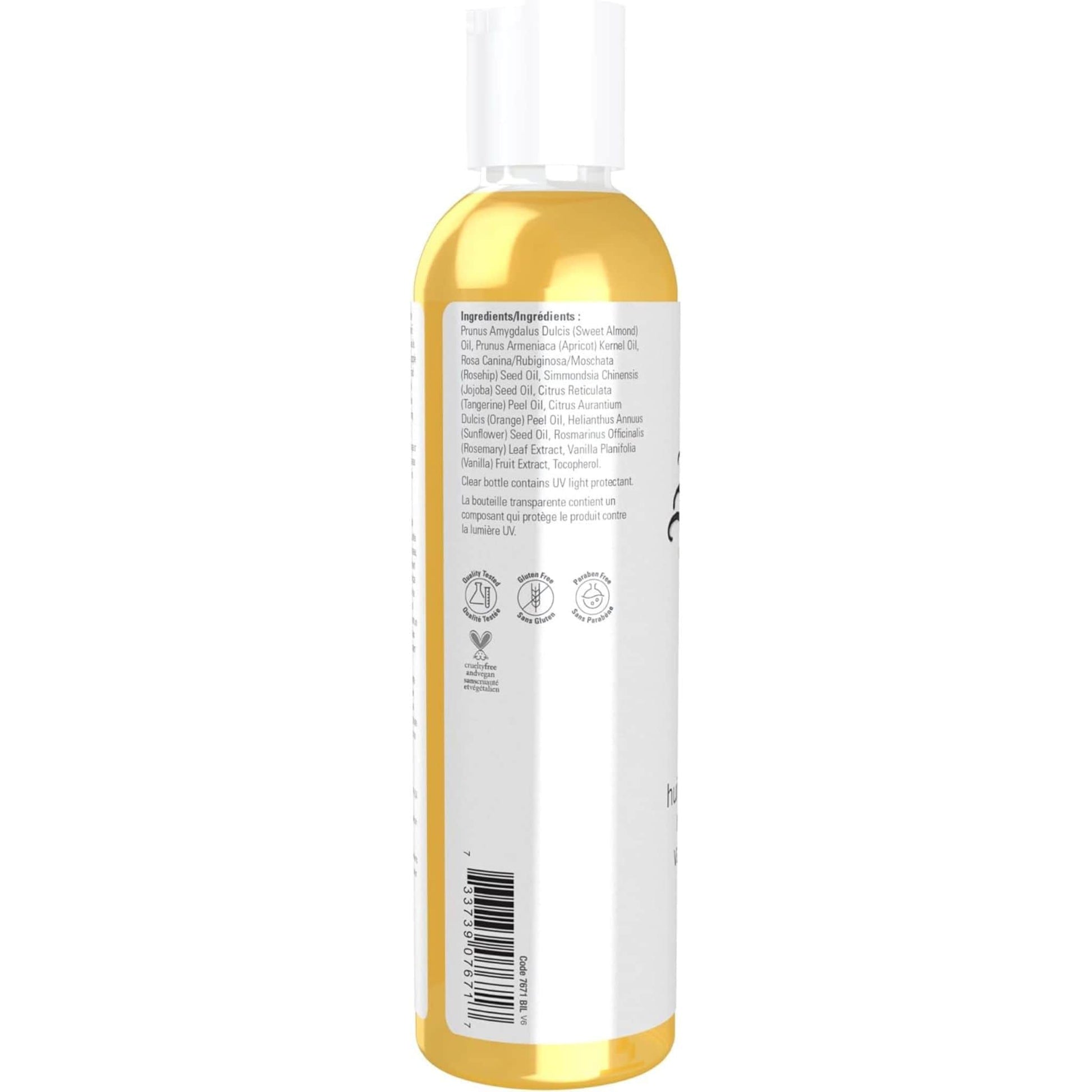 237mL | NOW Solutions Refreshing Vanilla Citrus Massage Oil, Skin Rejuvenating Blend