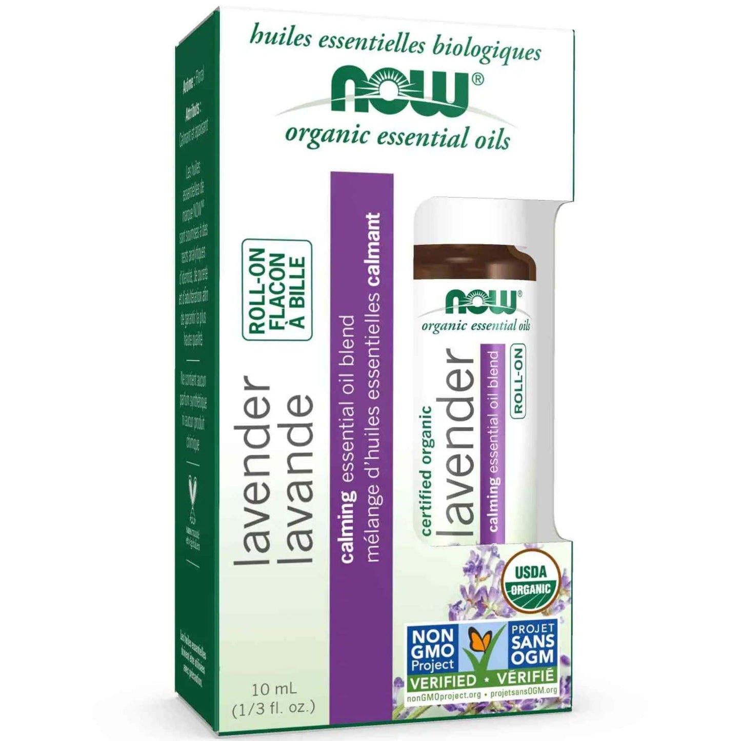 10mL | NOW Organic Lavender Calming Essential Oil Blend Roll-On
