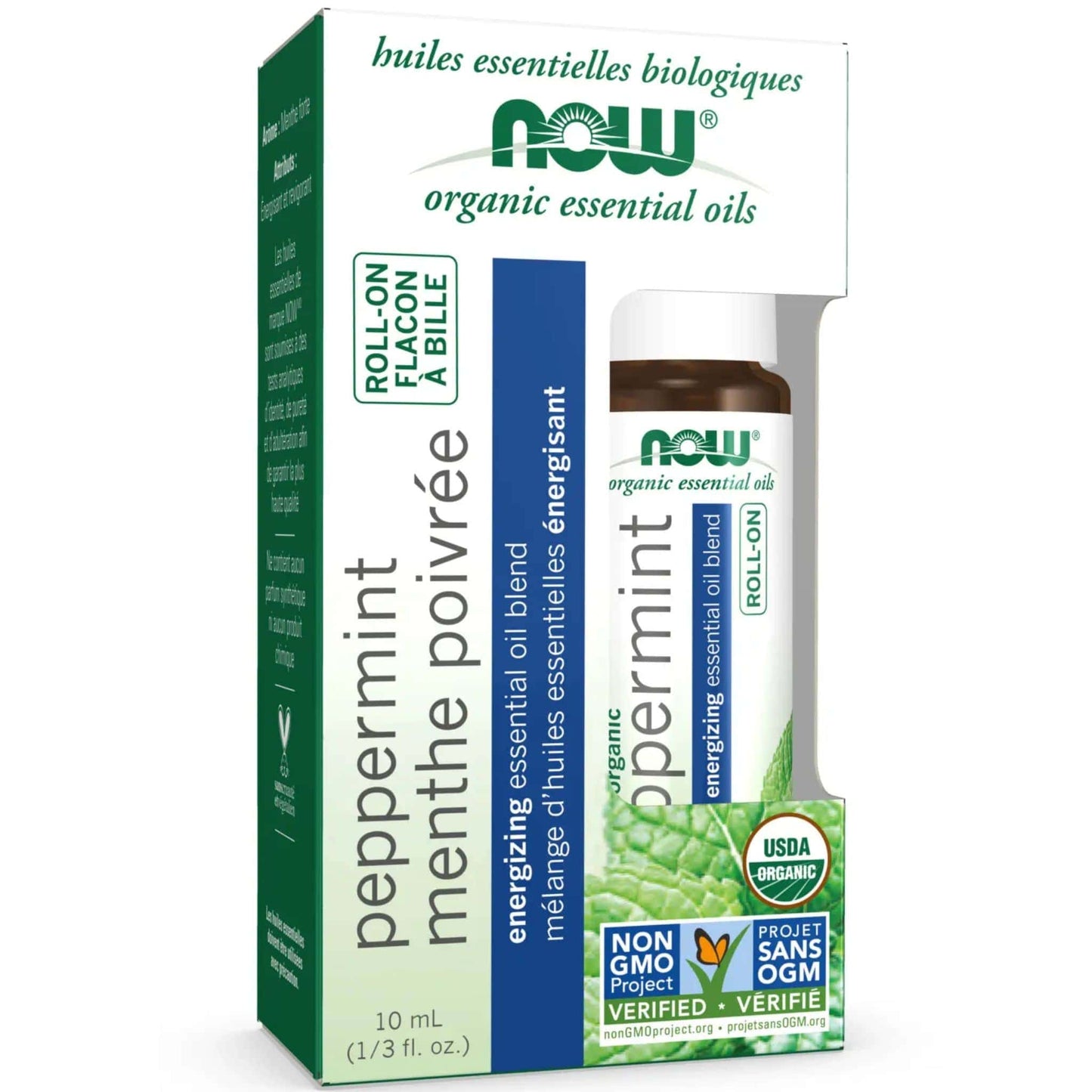 10mL | NOW Organic Peppermint Essential Oil Roll-On