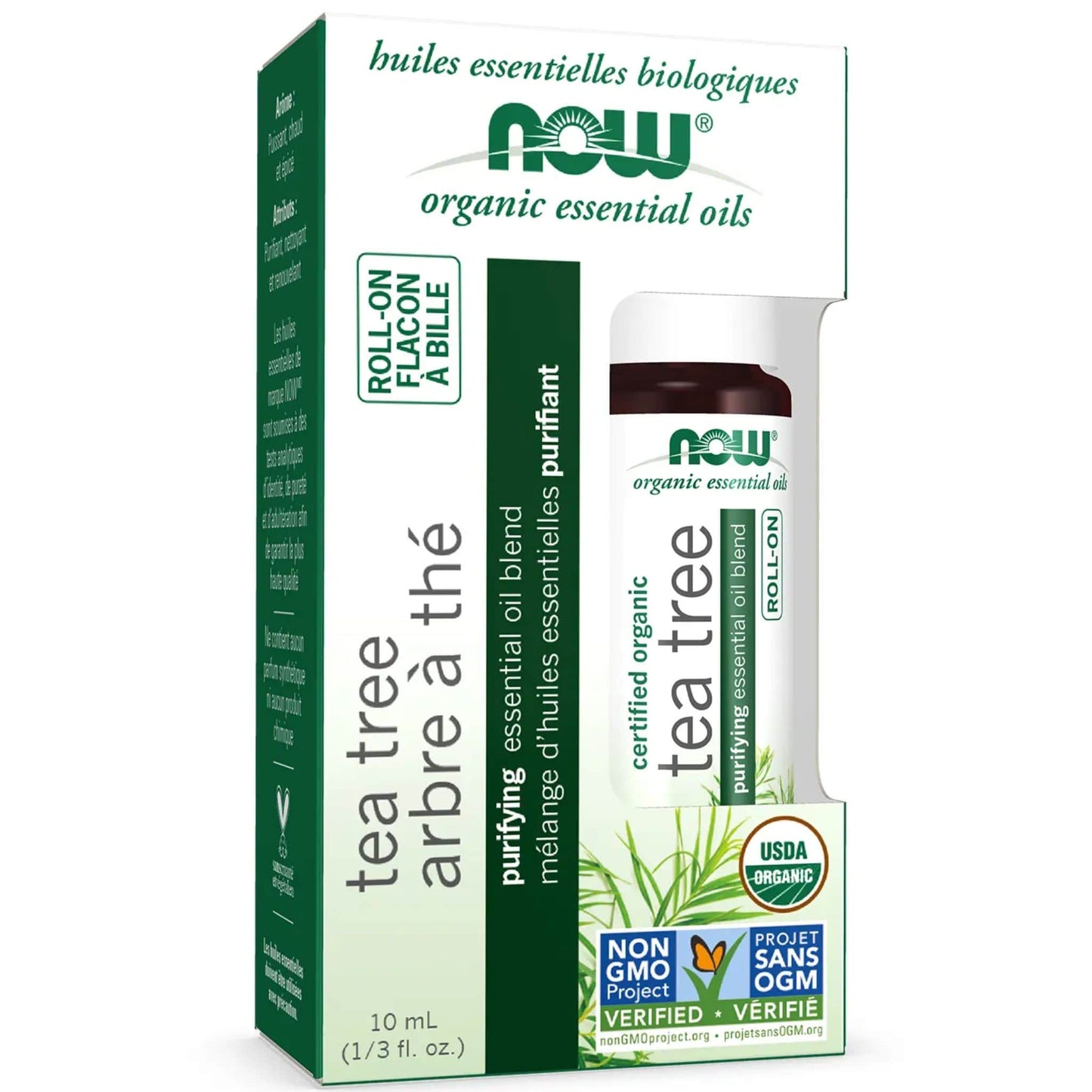 10mL | NOW Tea Tree Organic Essential Oil Roll-On