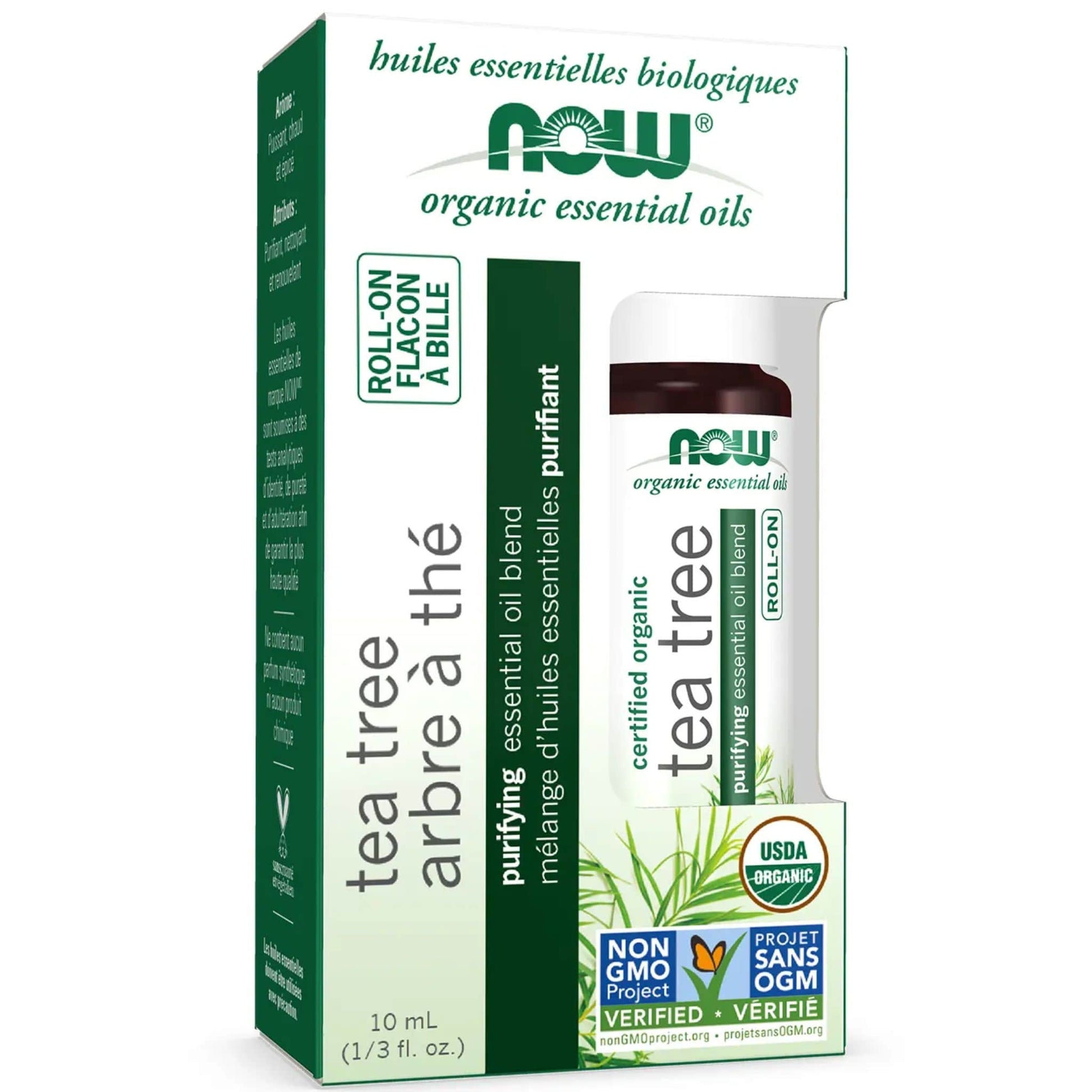 10mL | NOW Tea Tree Organic Essential Oil Roll-On