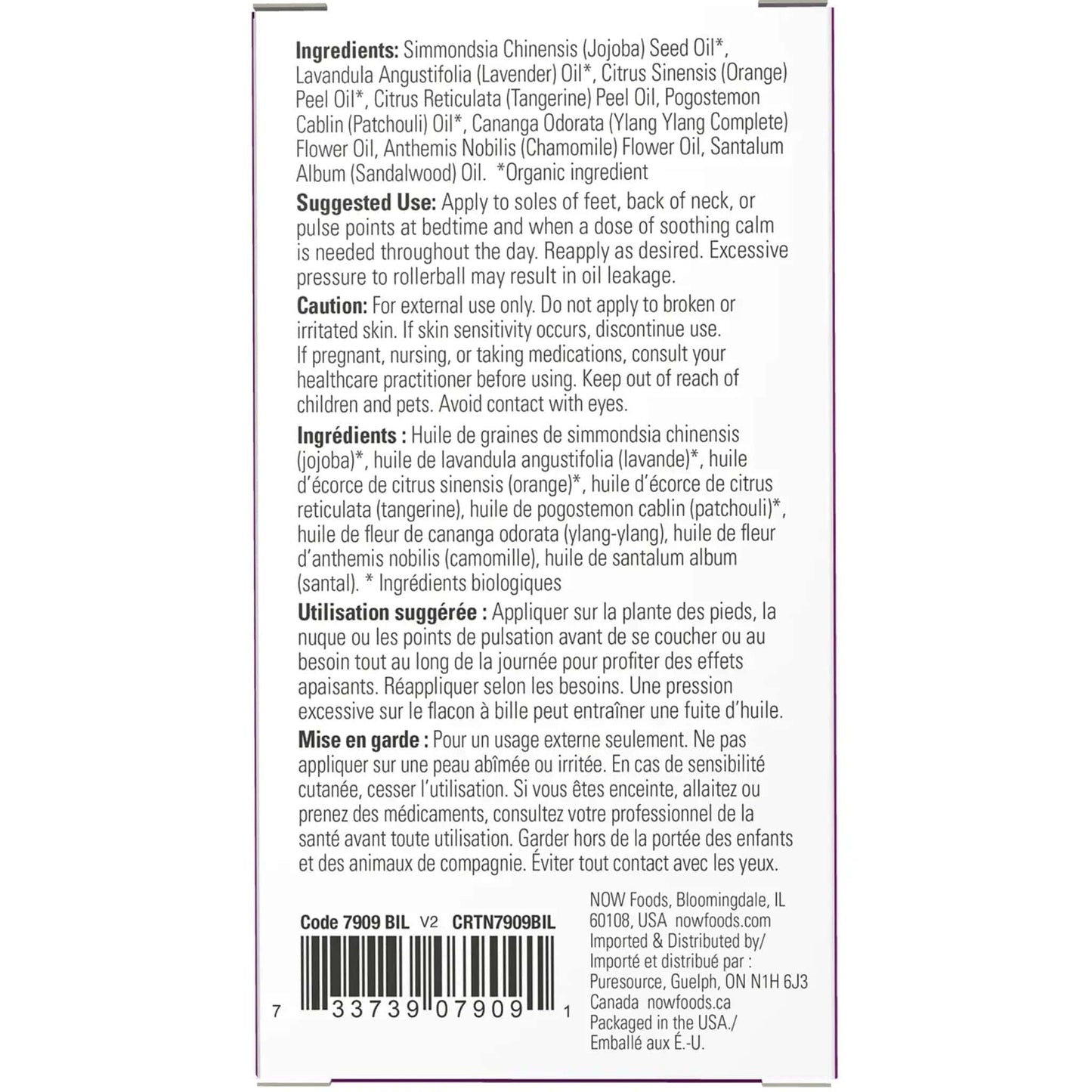 10mL | NOW Take a Zen Ten Essential Oil Blend Roll-On