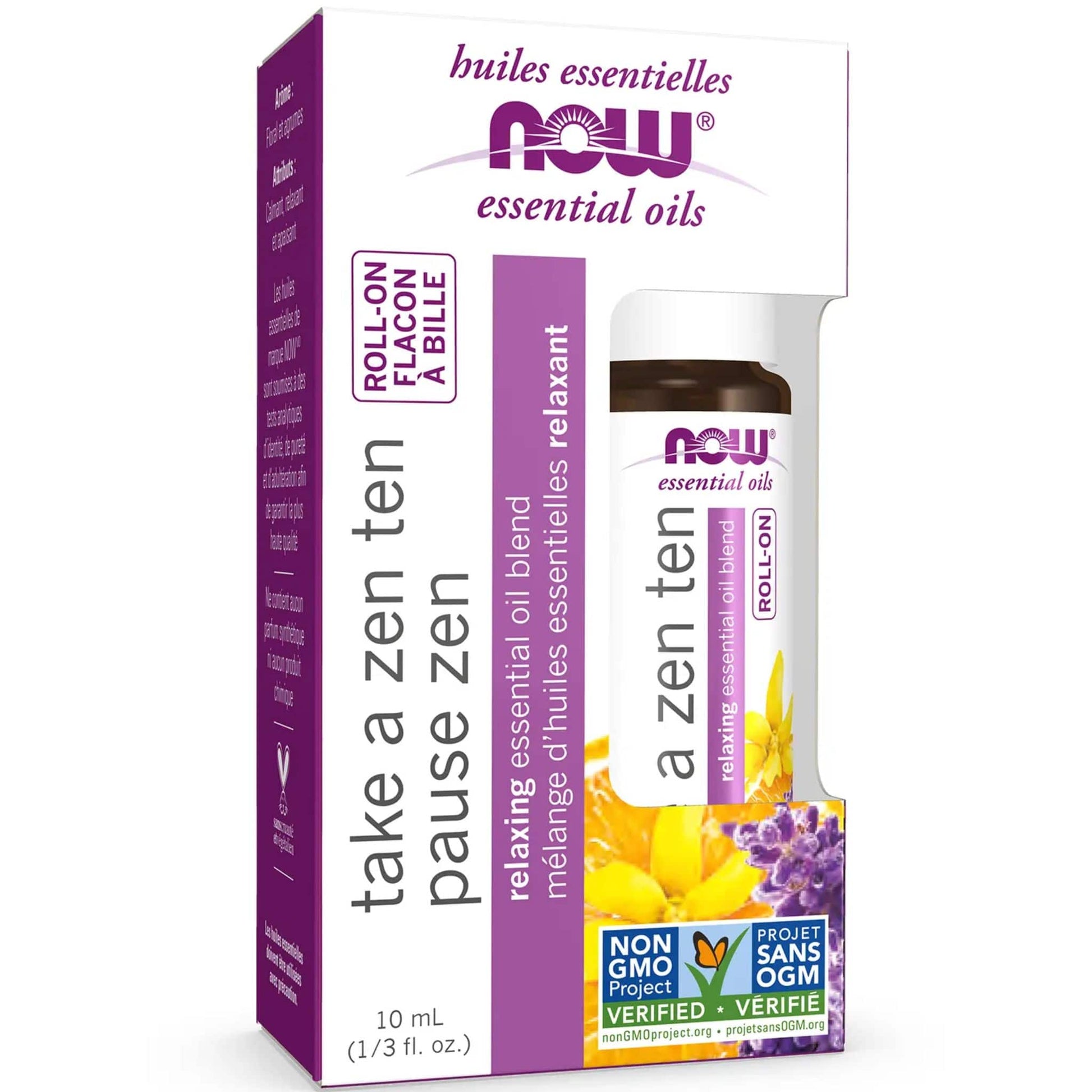 10mL | NOW Take a Zen Ten Essential Oil Blend Roll-On