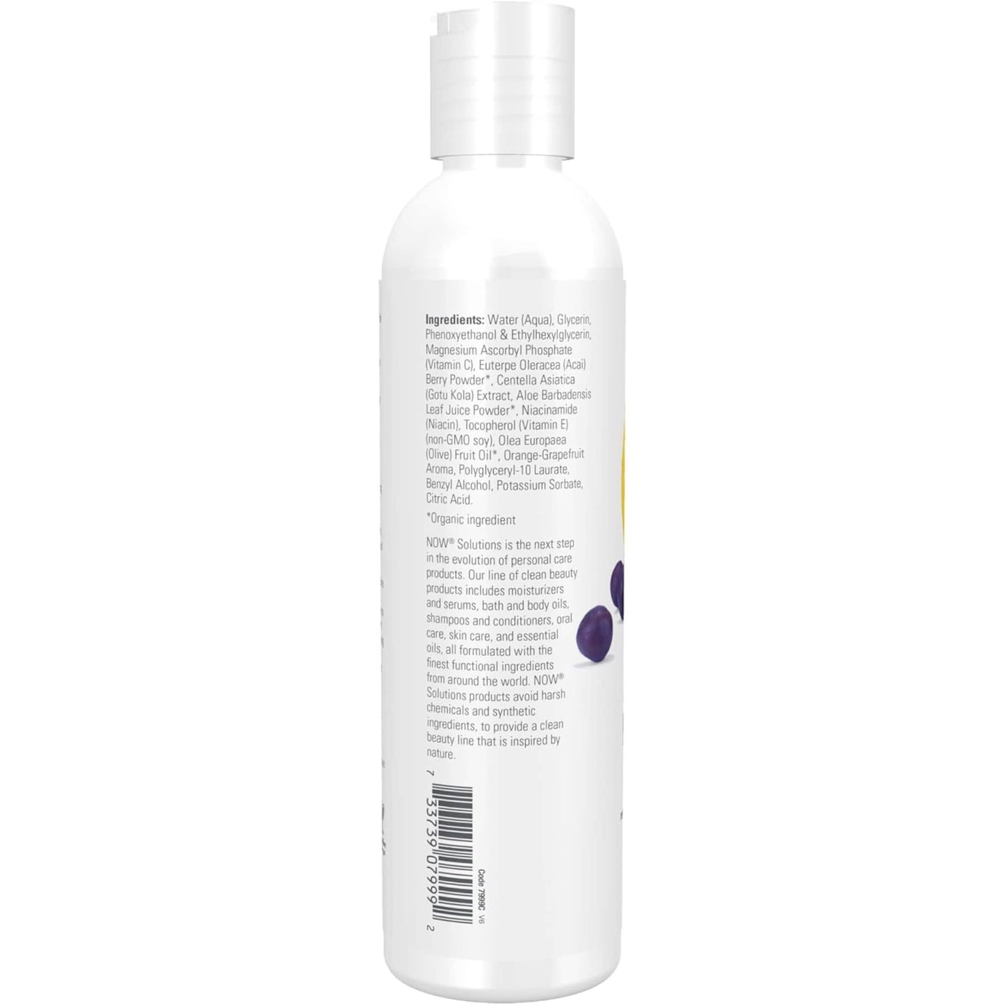 237mL | NOW Solutions Vitamin C and Acai Berry Purifying Toner