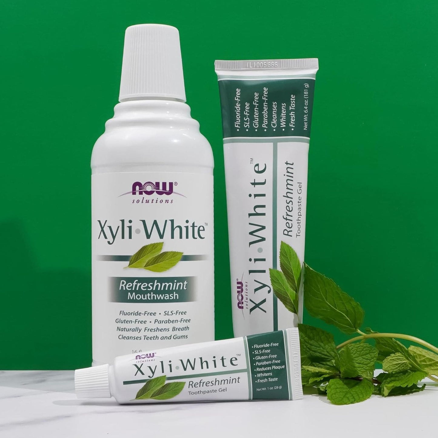 Refreshmint, 181g | NOW Xyli White Toothpaste Gel