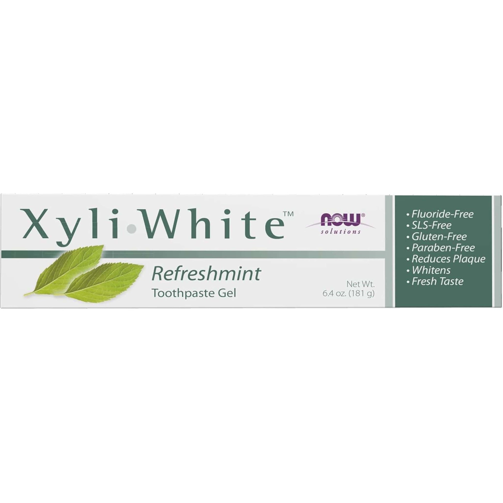 Refreshmint, 181g | NOW Xyli White Toothpaste Gel