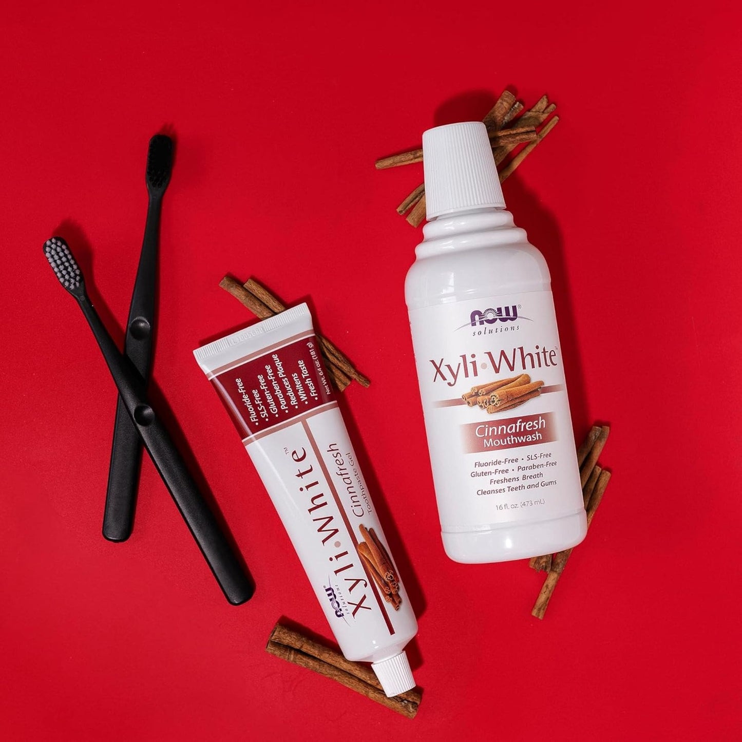 CinnaFresh, 181g | NOW Xyli White Toothpaste Gel