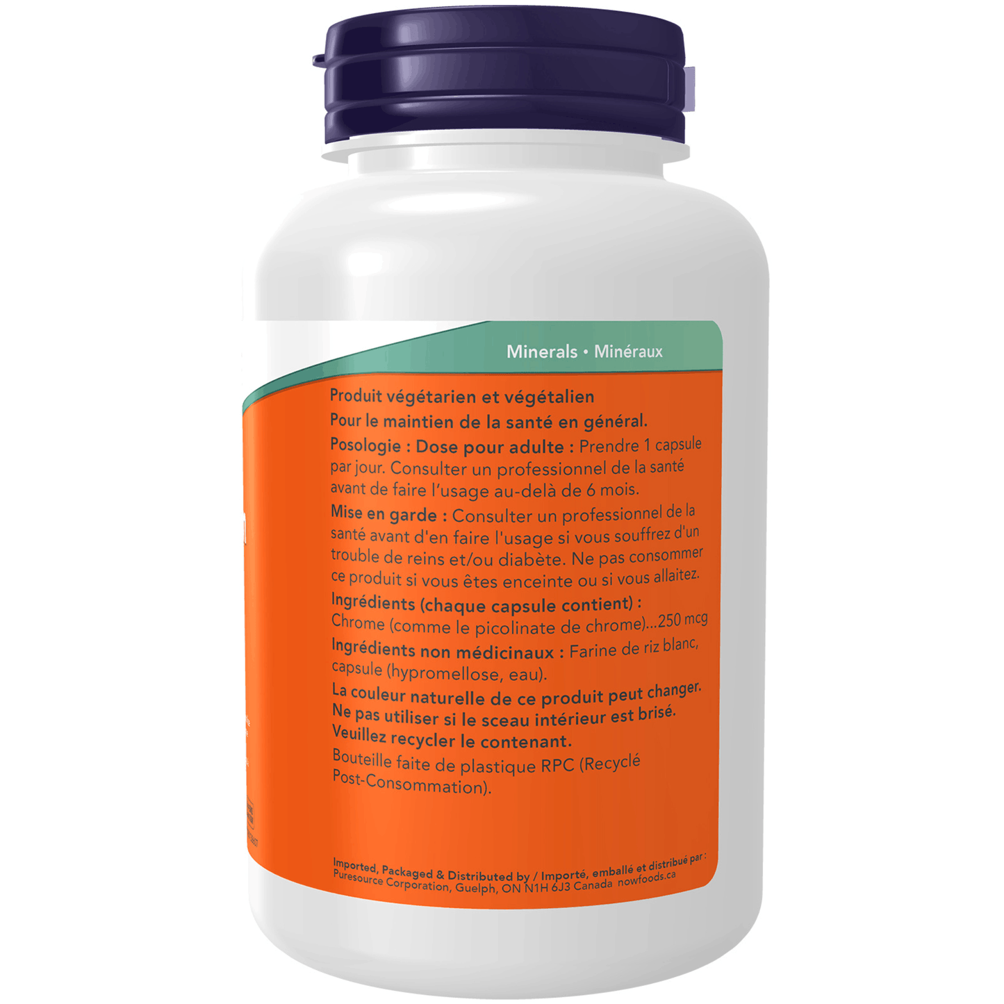 250 Vegetable Capsules | NOW Chromium Picolinate 250mcg