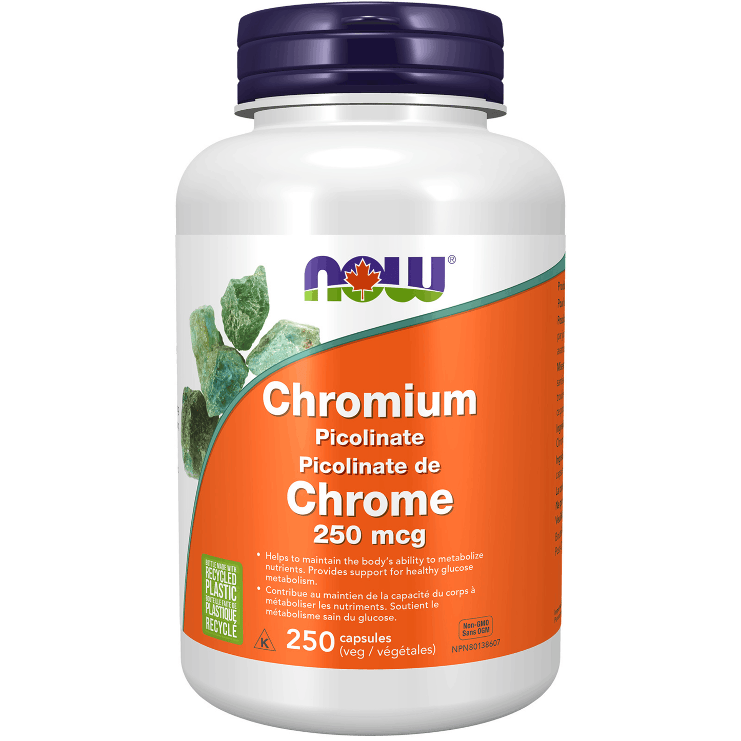 250 Vegetable Capsules | NOW Chromium Picolinate 250mcg