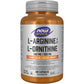 100 Vegetable Capsules | NOW Sports L-Arginine and L-Ornithine 500 mg/250 mg, Amino Acids