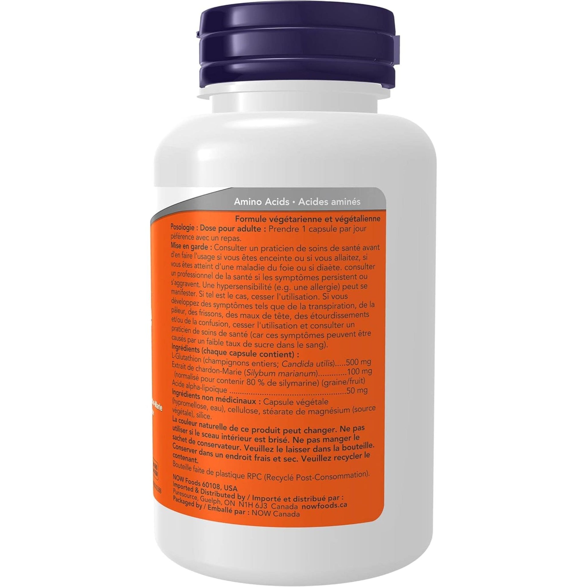 NOW Glutathione 500mg with Silymarin & ALA, 60 Vcaps NOW Glutathione 500mg with Silymarin & ALA, 60 Vcaps