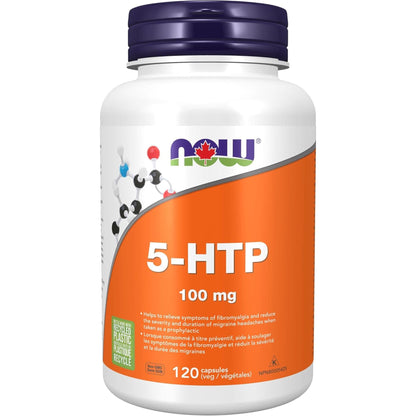 120 Vegetable Capsules | NOW 5-HTP 100 mg