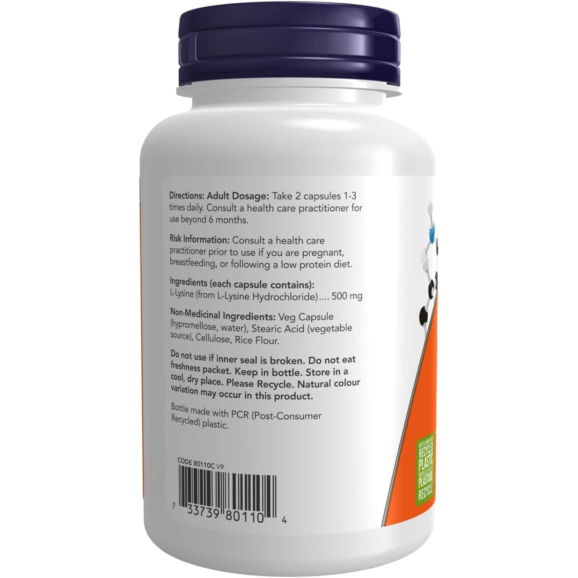 100 Vegetables Capsules | NOW L-Lysine 500 mg