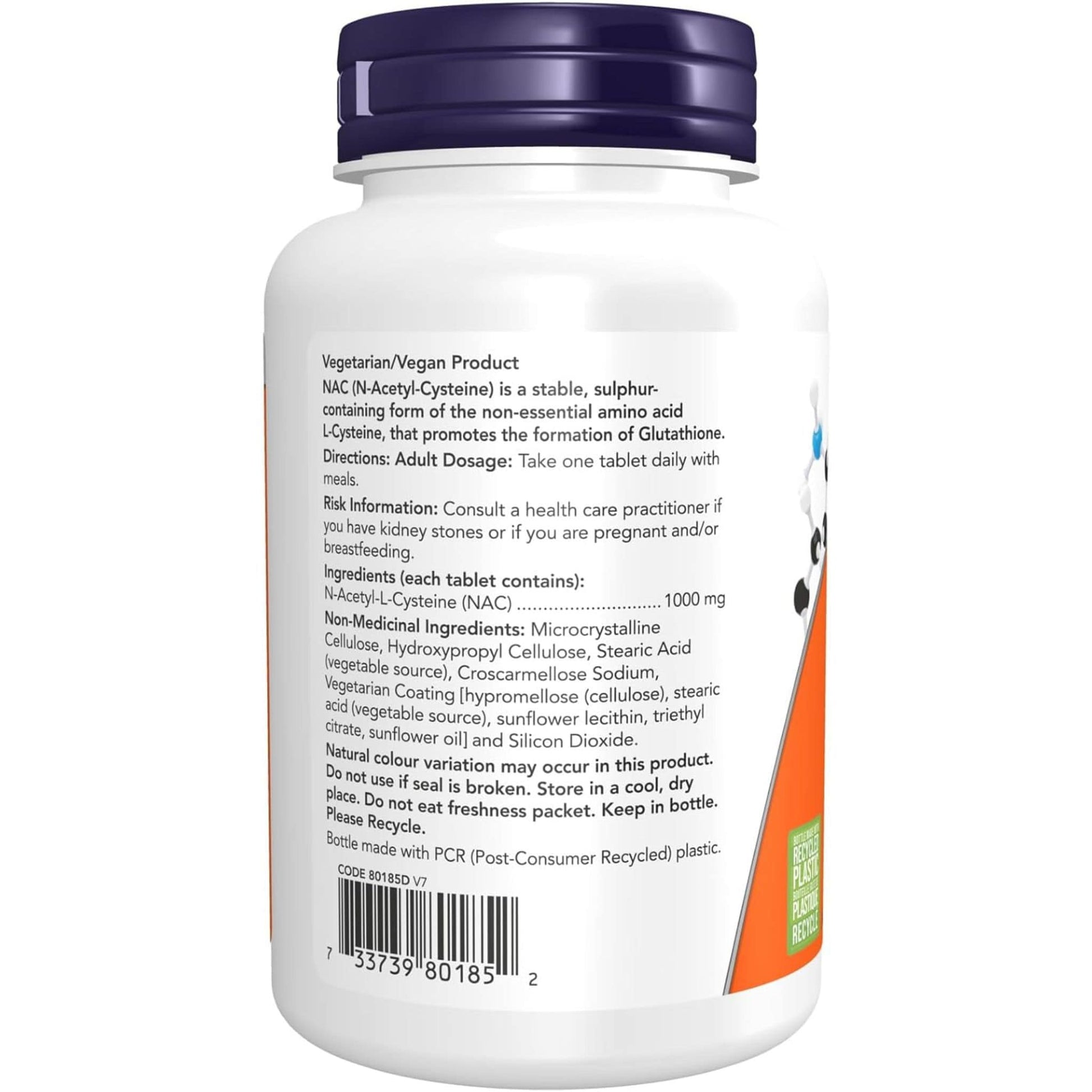 120 Tablets | NOW NAC Extra Strength 1000 mg
