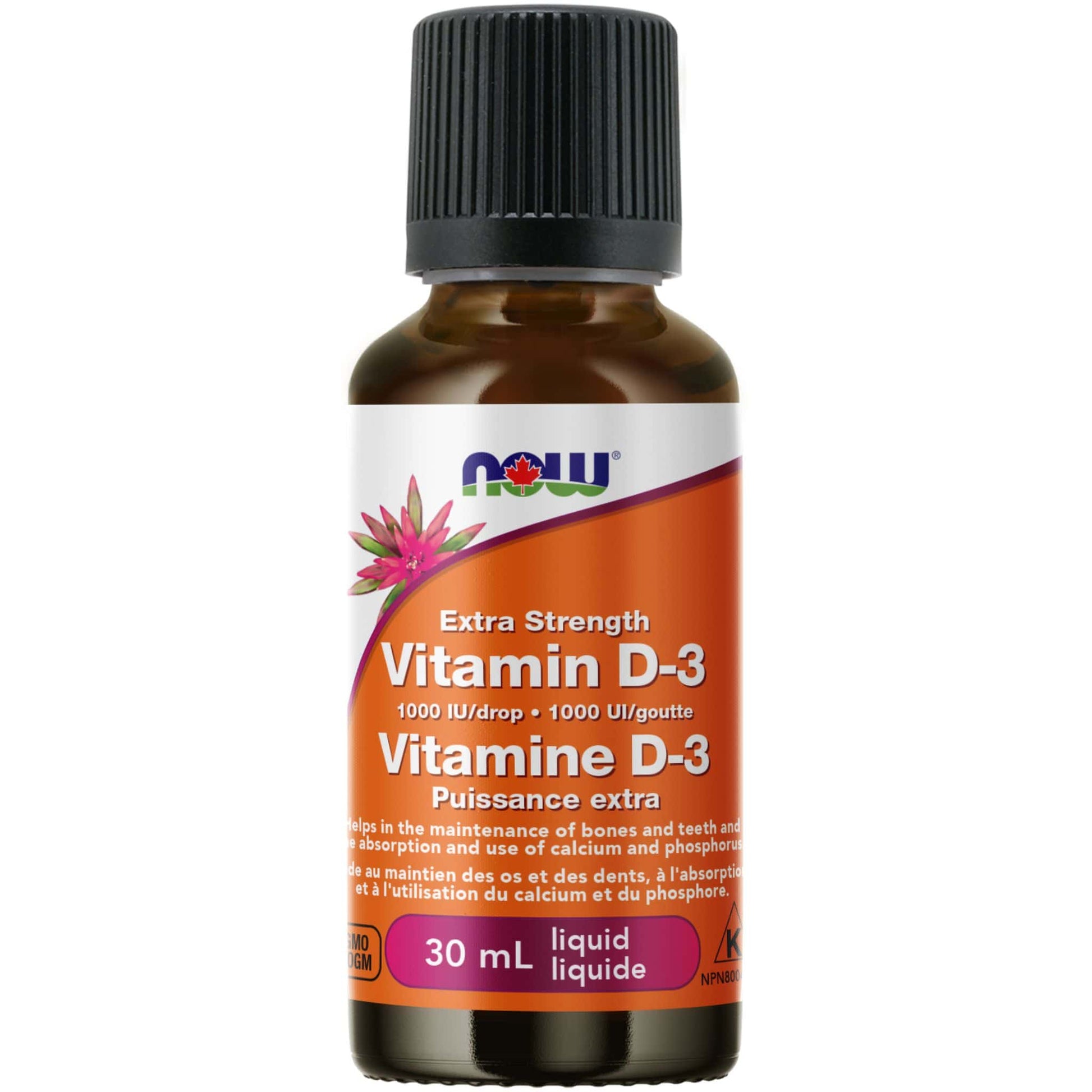 30mL | NOW Vitamin - D3 Extra Strength 1000 IU