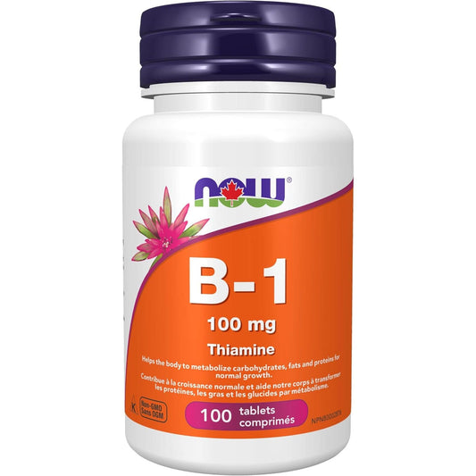 100 Tablets | NOW B-100 mg Thiamine