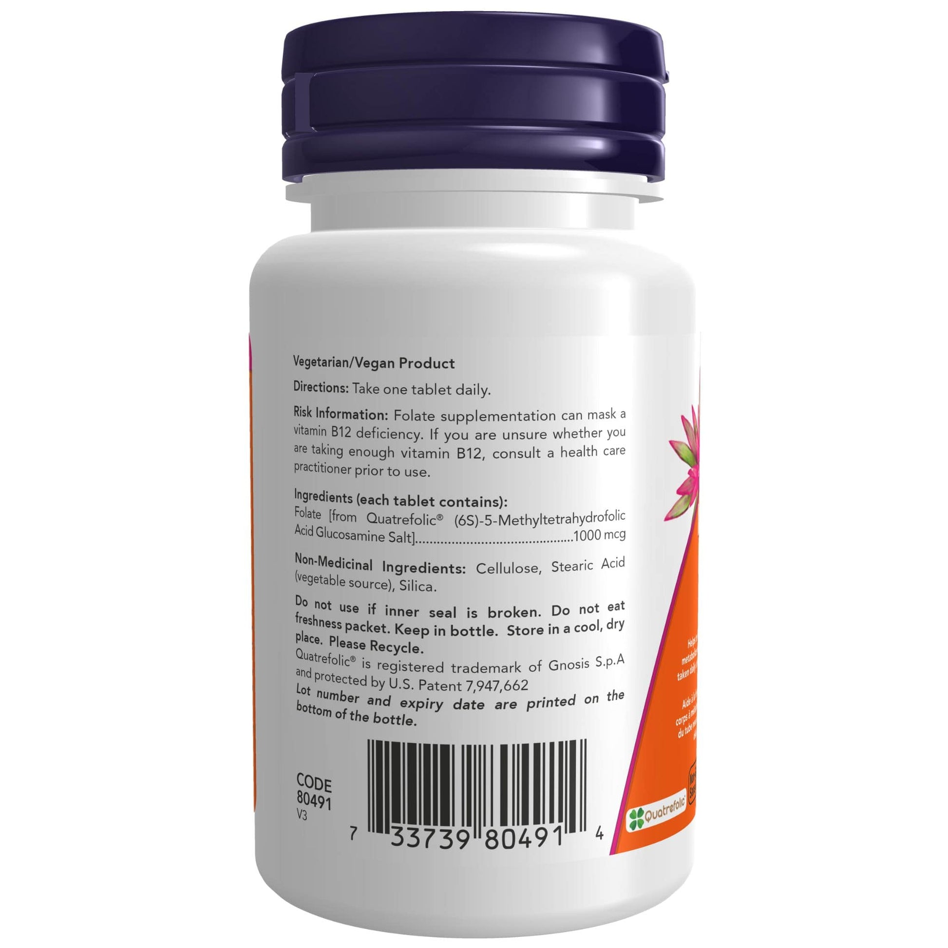 90 Tablets | Now Methyl Folate 1000mcg