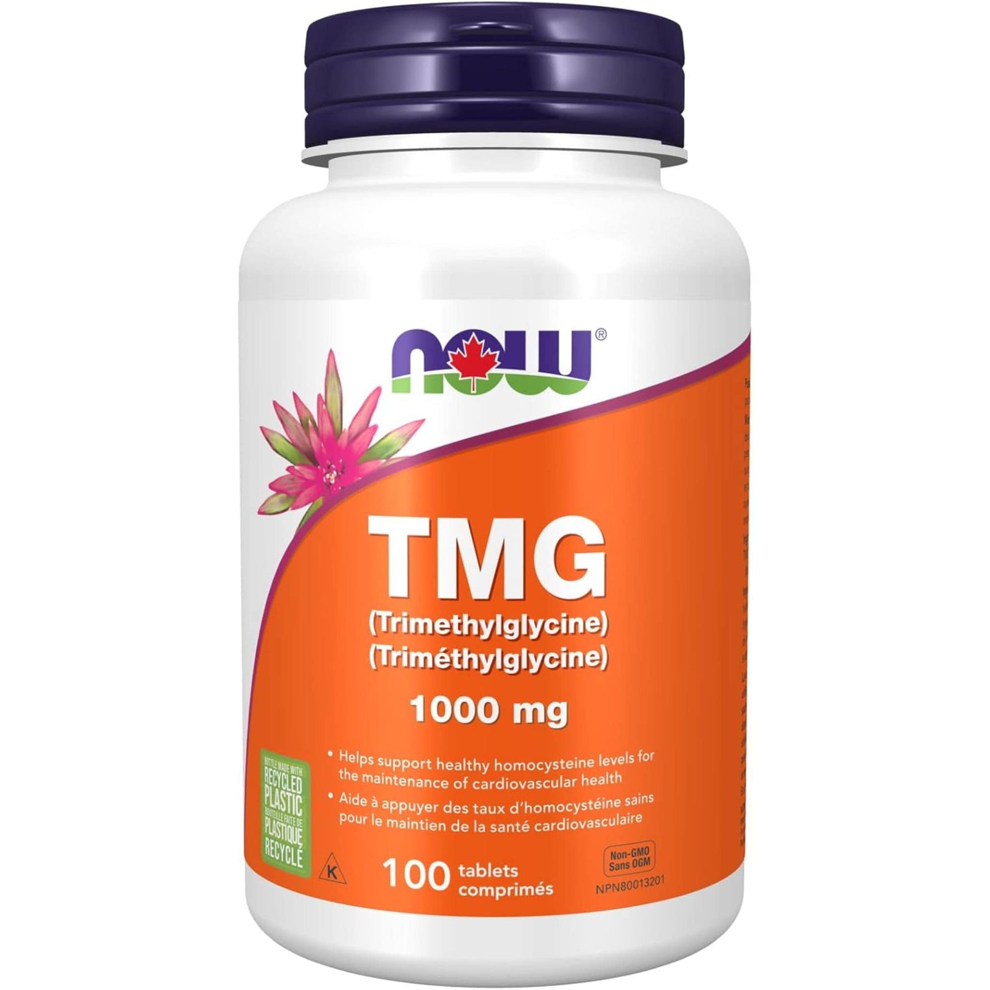 100 Tablets | NOW TMG (Trimethylglycine) 1000 mg