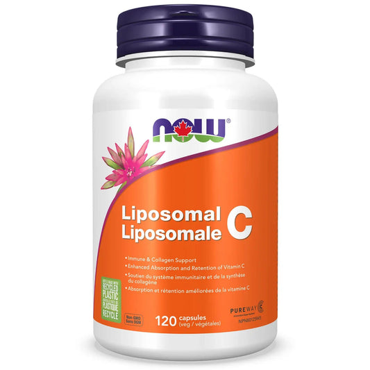 NOW Liposomal Vitamin C 1000mg, 120 Vegetable Capsules
