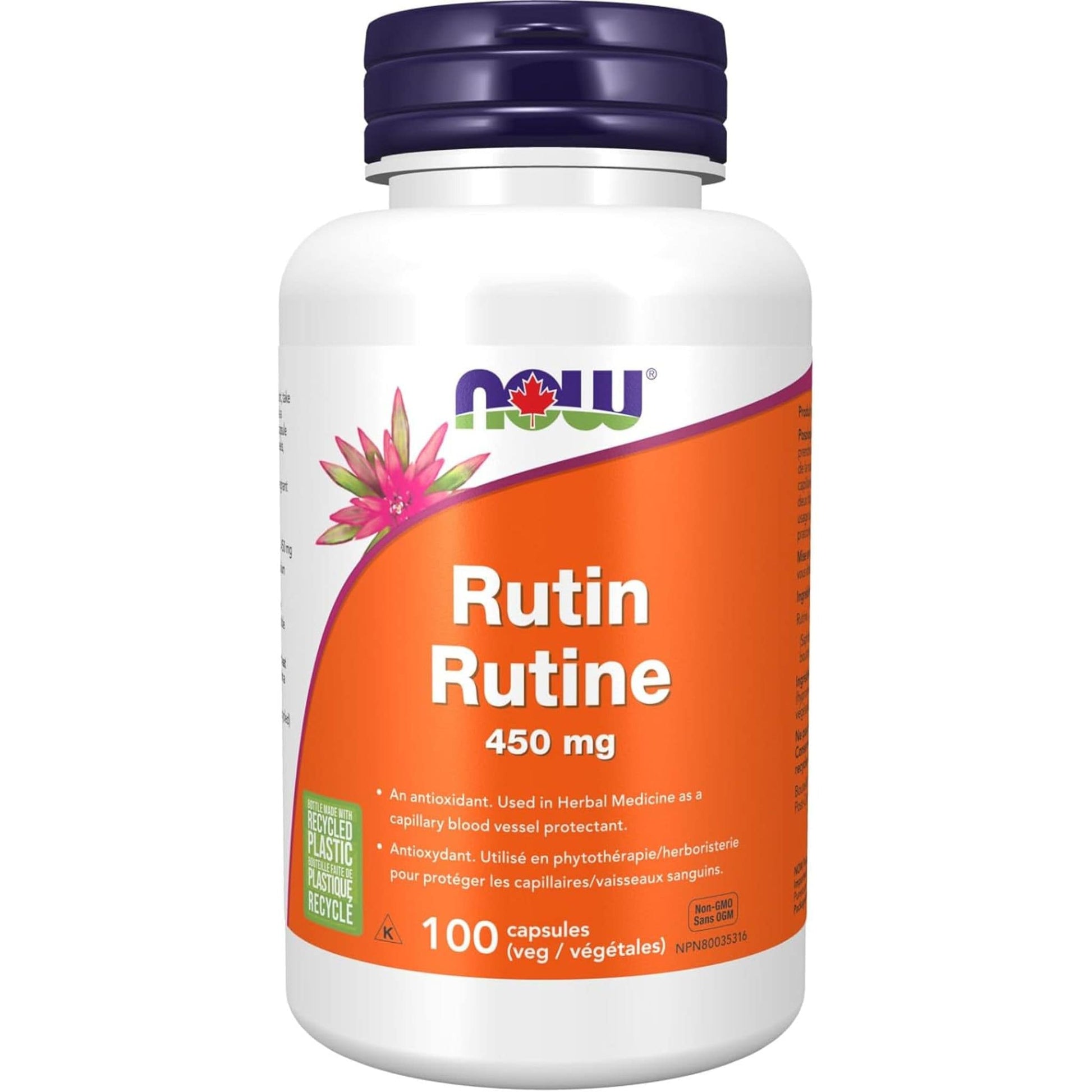 100 Vegetable Capsules | NOW Rutin 450 mg