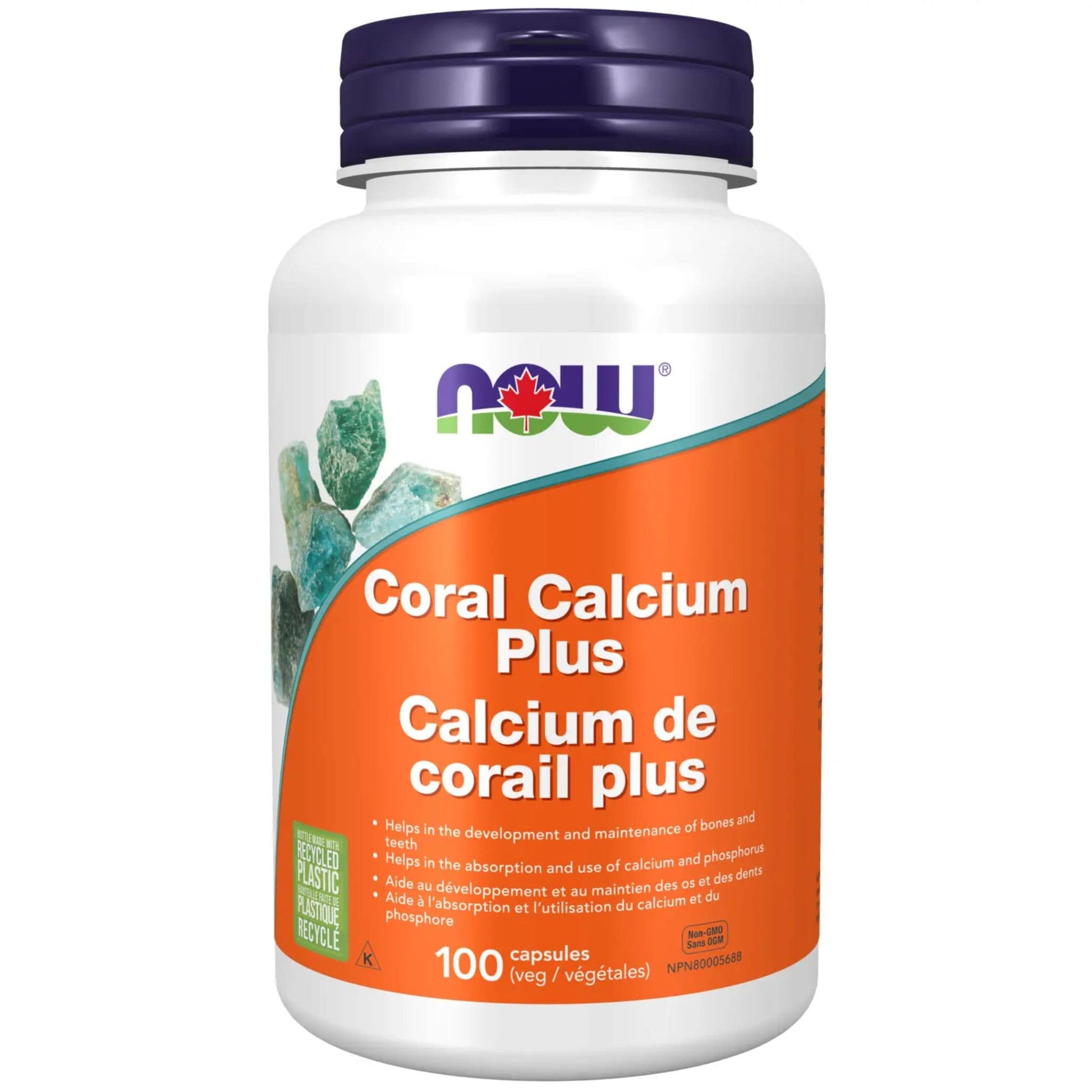 100 Vegetable Capsules | NOW Coral Calcium Plus