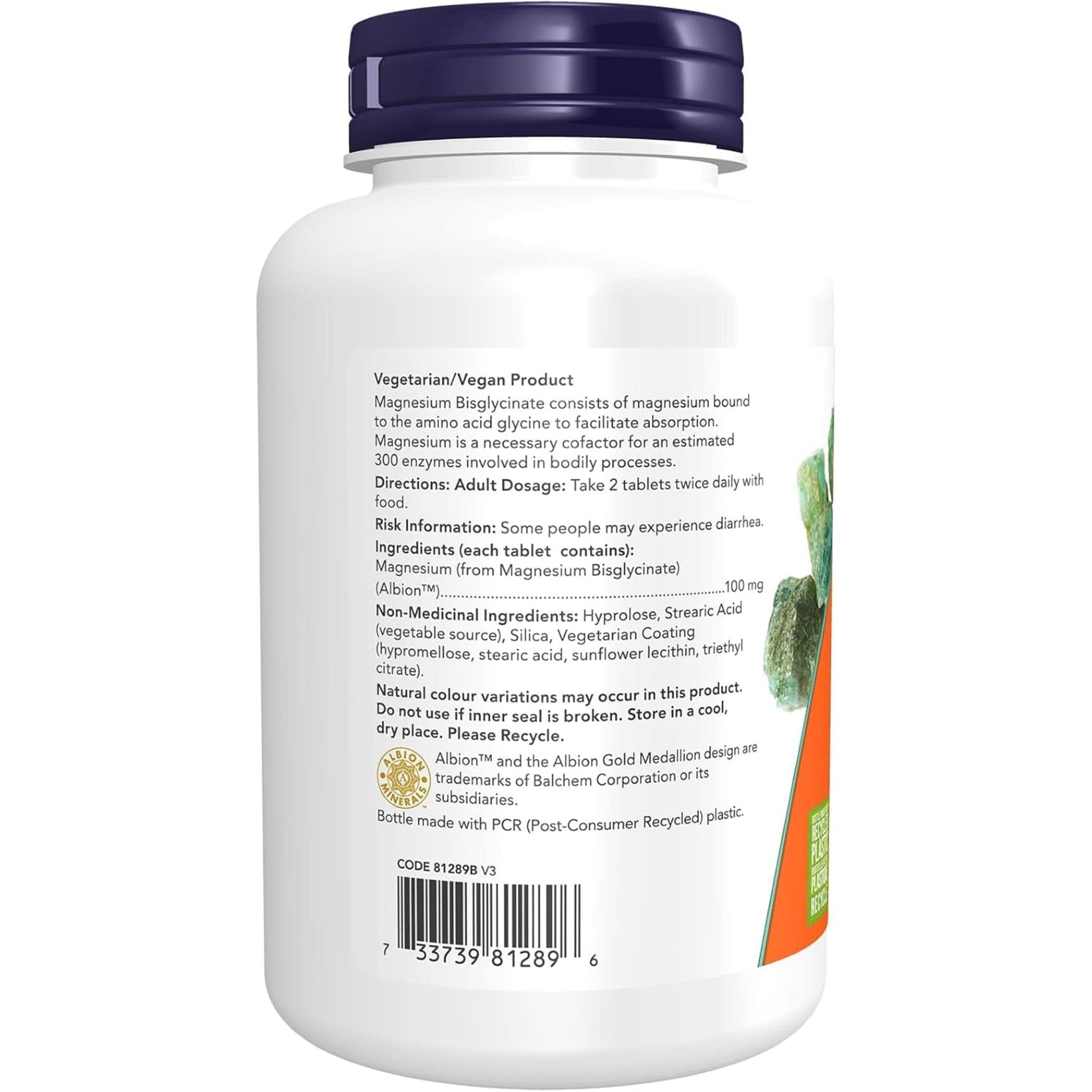 180 Tablets | Now Magnesium Bisglycinate