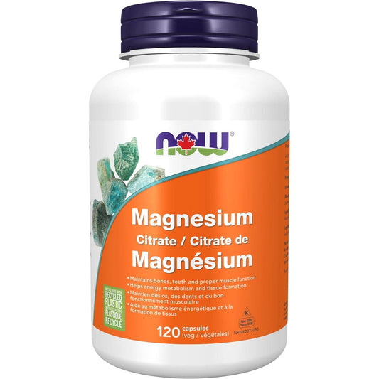 120 Vegetable Capsules | NOW Magnesium Citrate