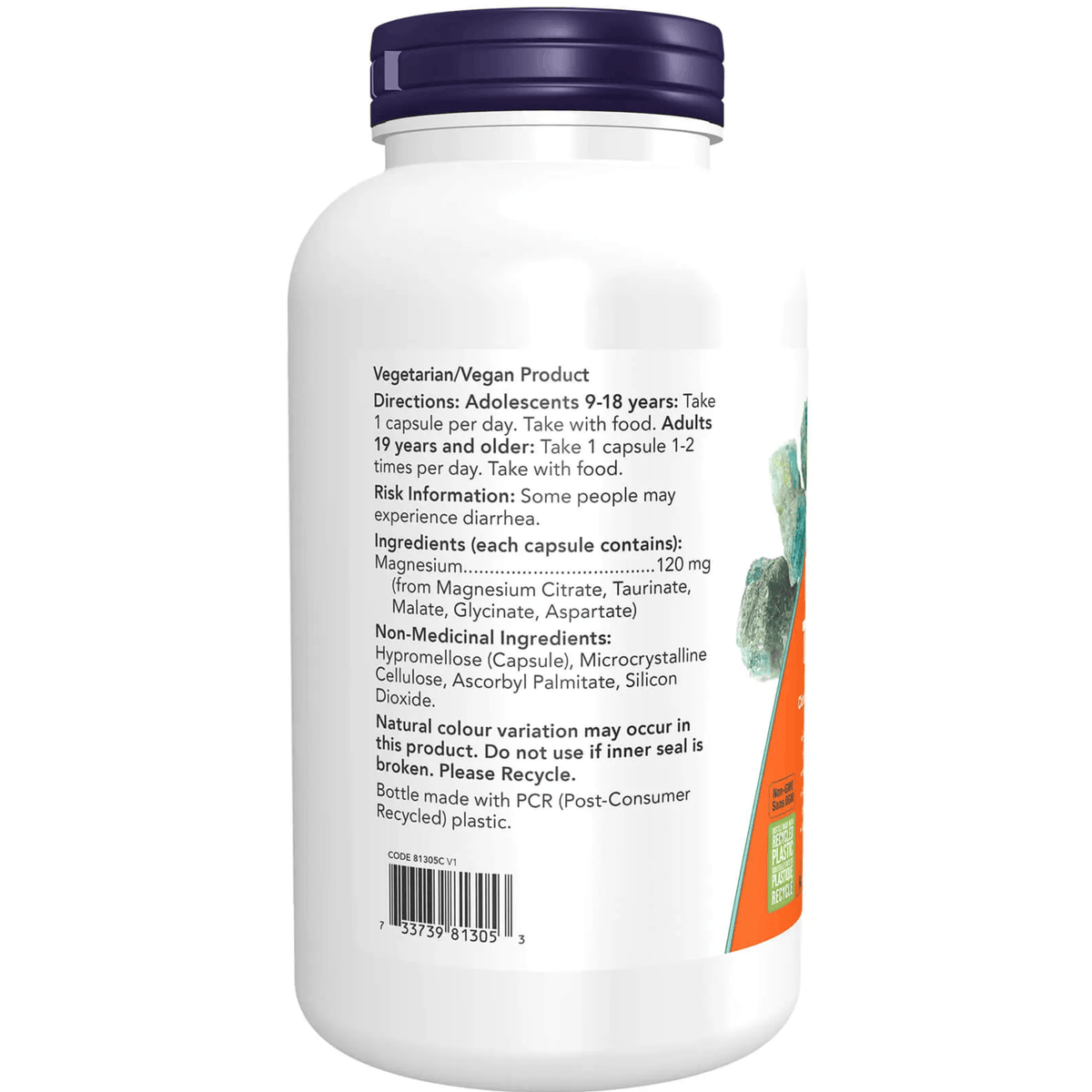 180 Vegetable Capsules | NOW Magnesium Transporters
