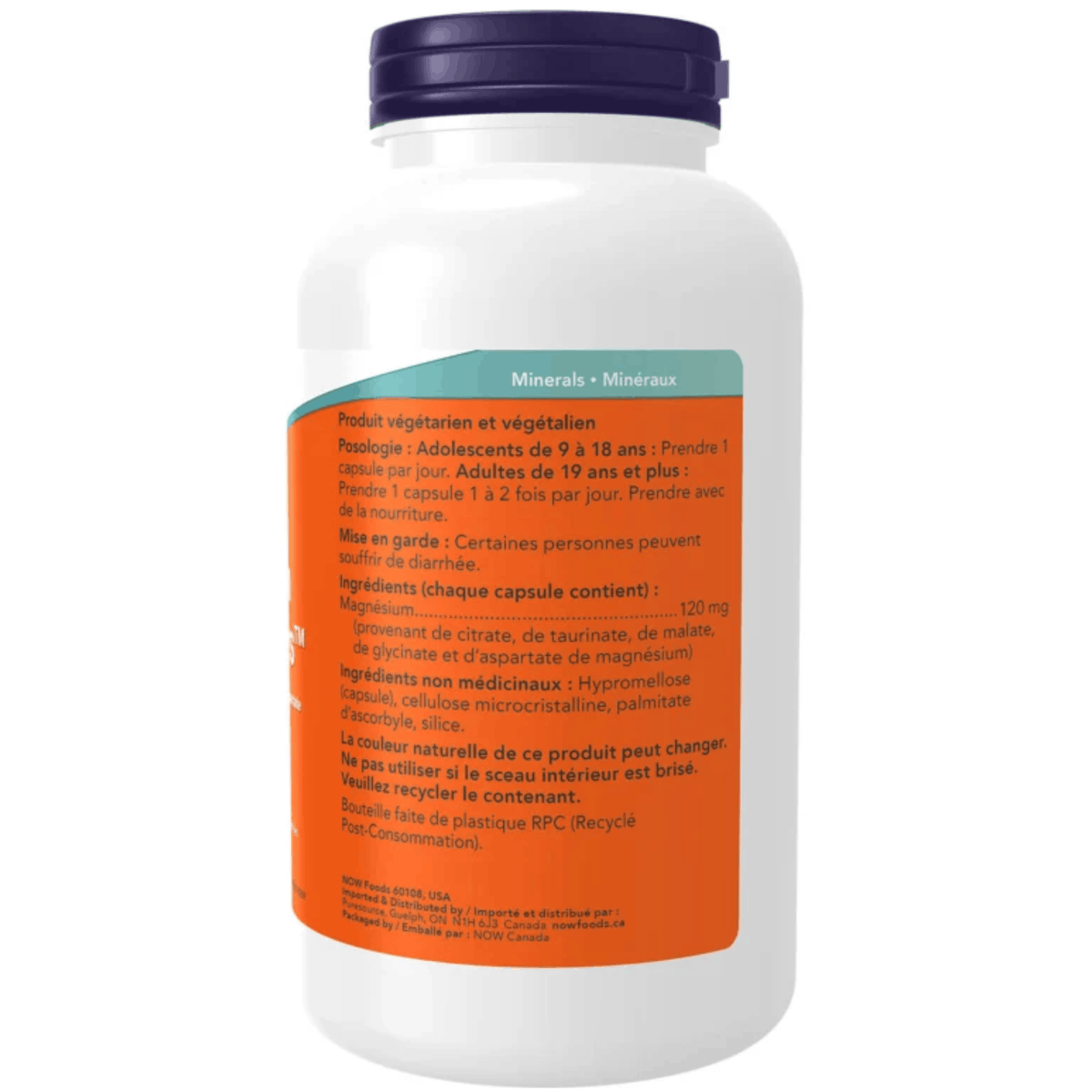 180 Vegetable Capsules | NOW Magnesium Transporters
